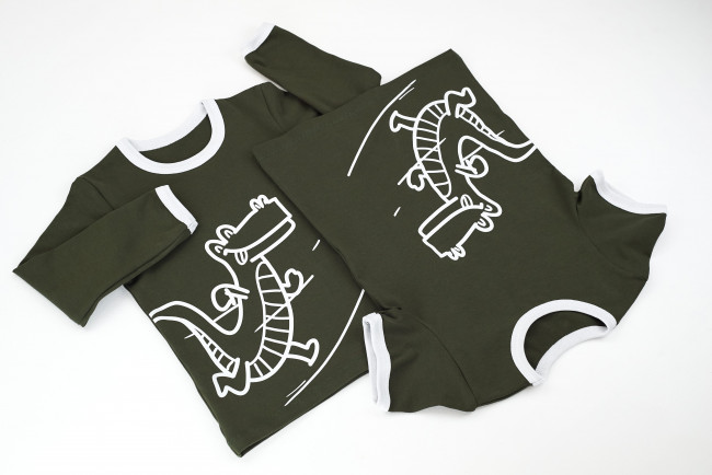 Лонгслив, хаки, Крокодил