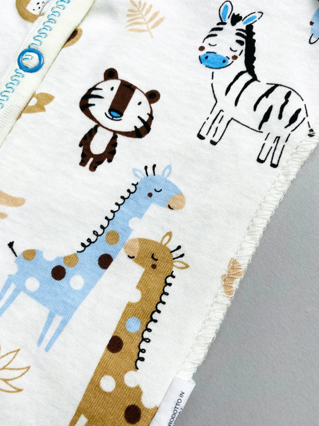 Полукомбинезон детский, голубой, Африка