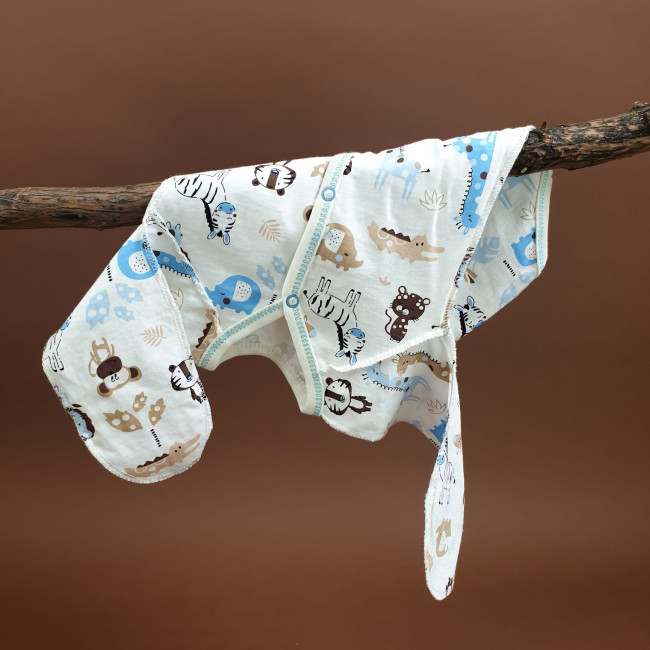 Полукомбинезон детский, голубой, Африка