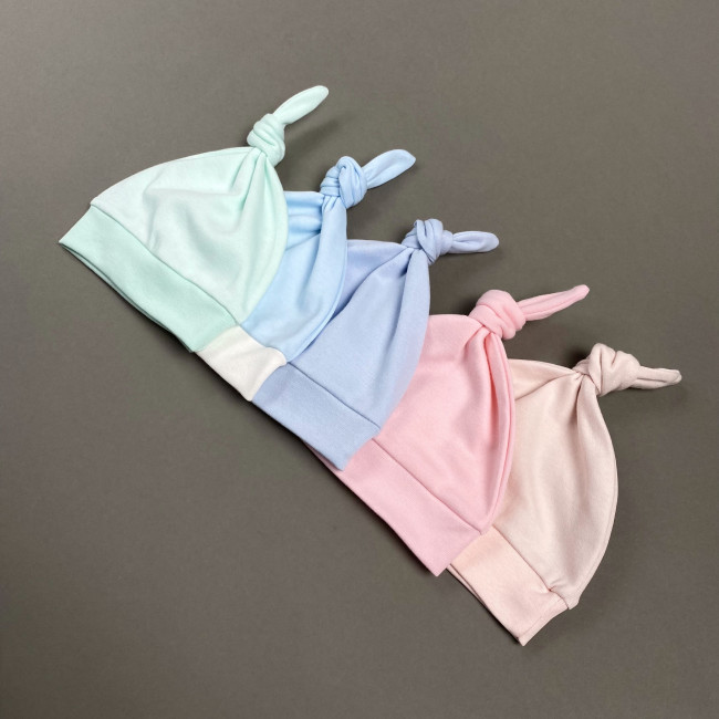 Шапочка детская, персиковая, Базовая коллекция