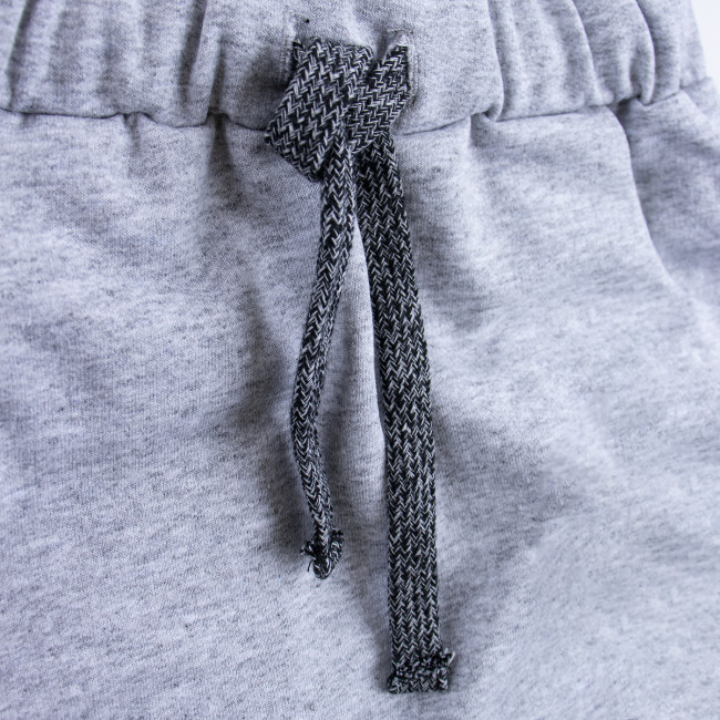 Детские штаны утепленные, серые, Шнурки Детские штаны утепленные, серые, Шнурки