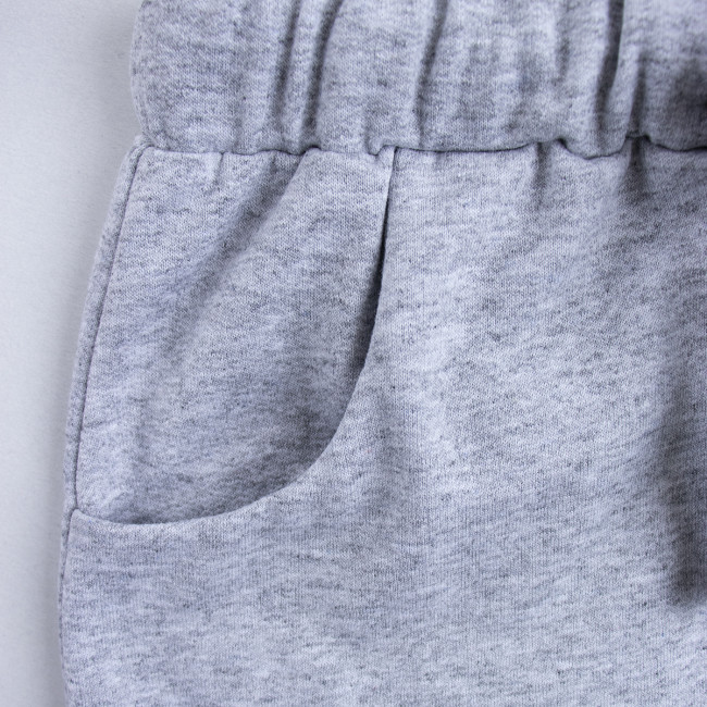 Детские штаны утепленные, серые, Шнурки Детские штаны утепленные, серые, Шнурки