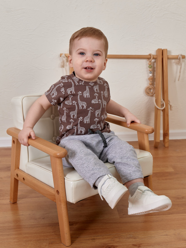 Детские штаны утепленные, серые, Шнурки Детские штаны утепленные, серые, Шнурки