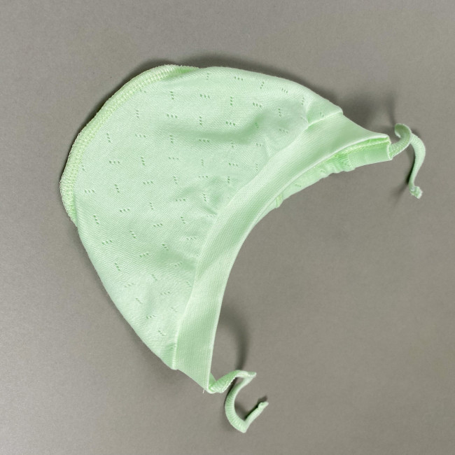 Чепчик детский, киви, Ажур  Чепчик детский, киви, Ажур