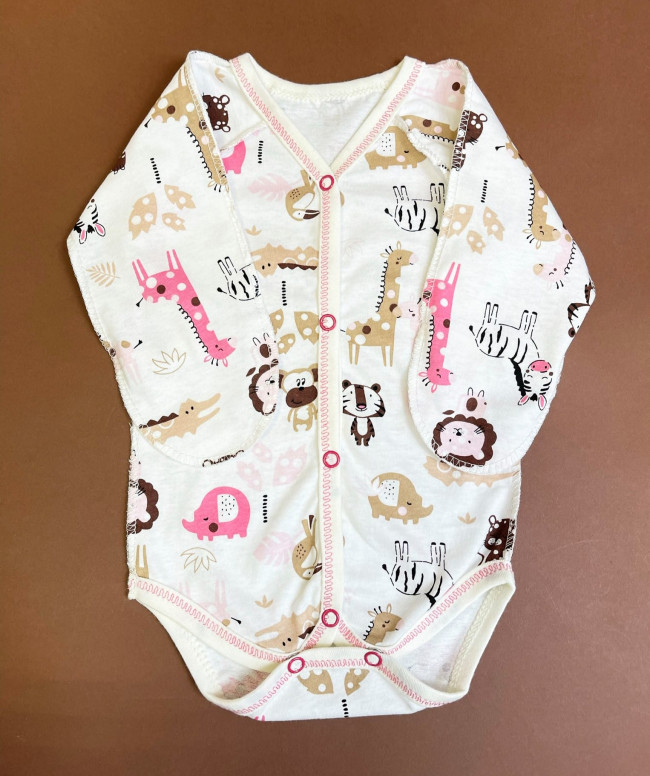 Полукомбинезон детский, розовый, Африка