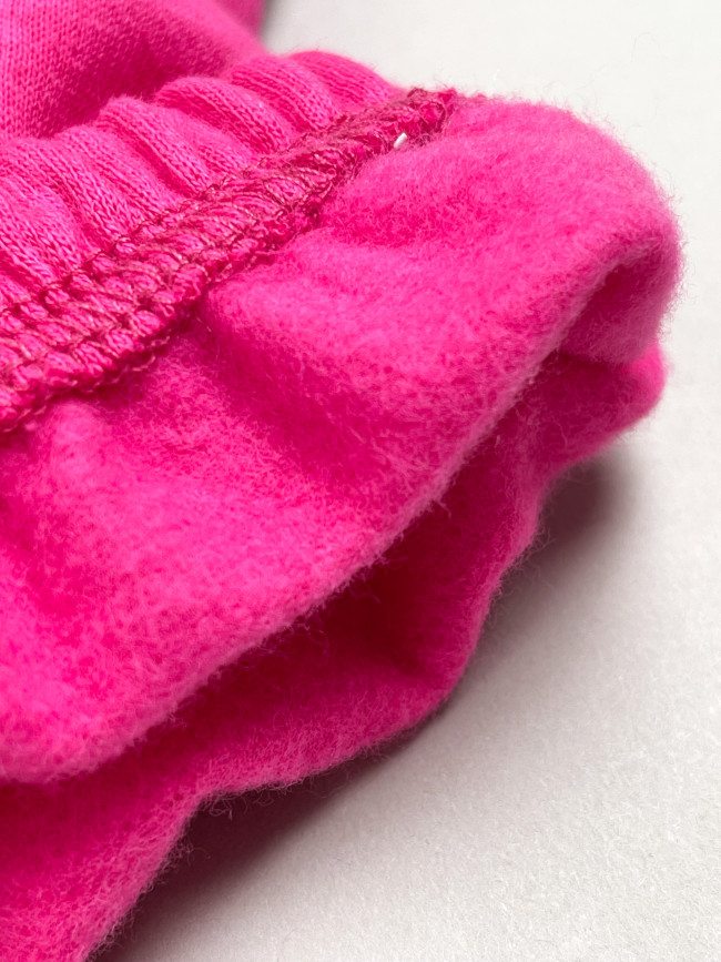 Штаны детские с начесом, розовые, Be Happy