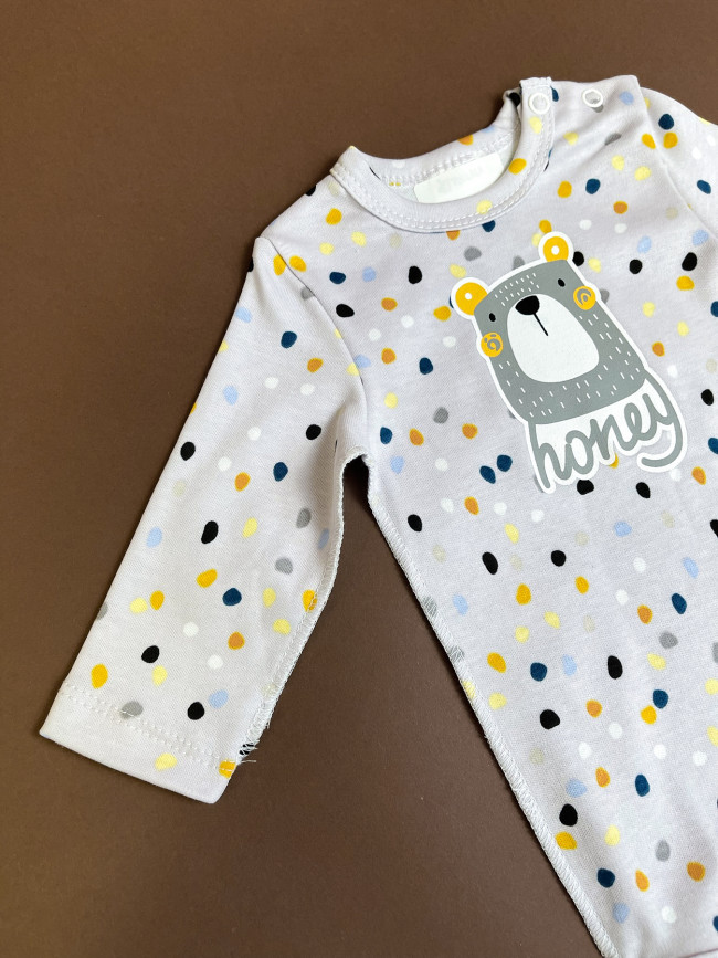 Полукомбинезон детский, серый, Honey Полукомбинезон детский, серый, Honey