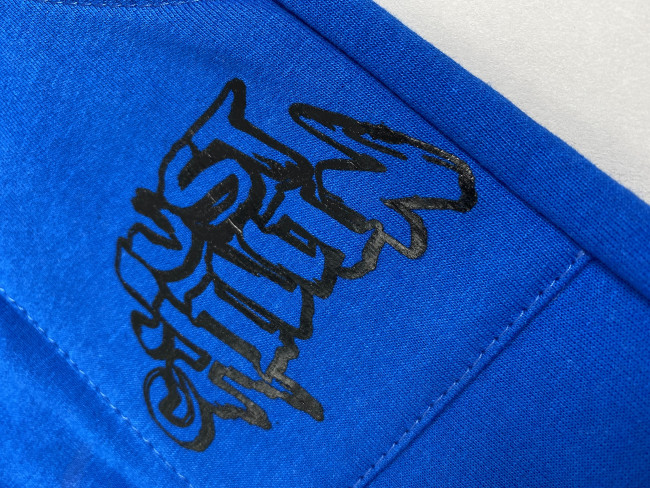 Детские штаны утепленные с начесом, синие, Just chilling