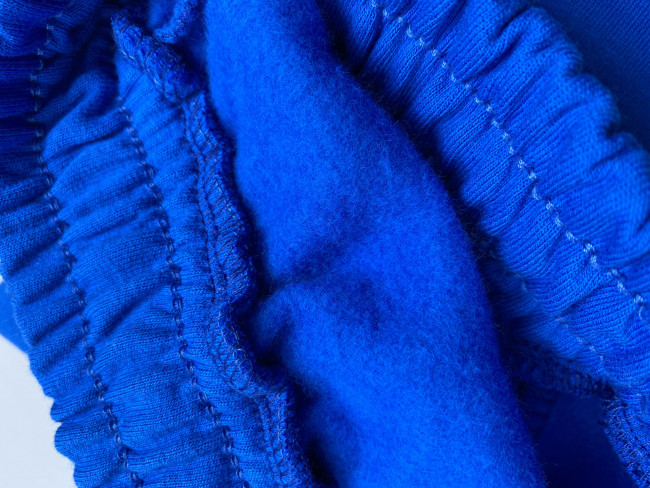 Детские штаны утепленные с начесом, синие, Just chilling