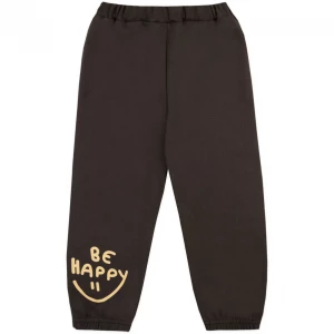 Штаны детские с начесом, коричневые, Be Happy 