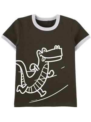 Футболка, хаки, Крокодил