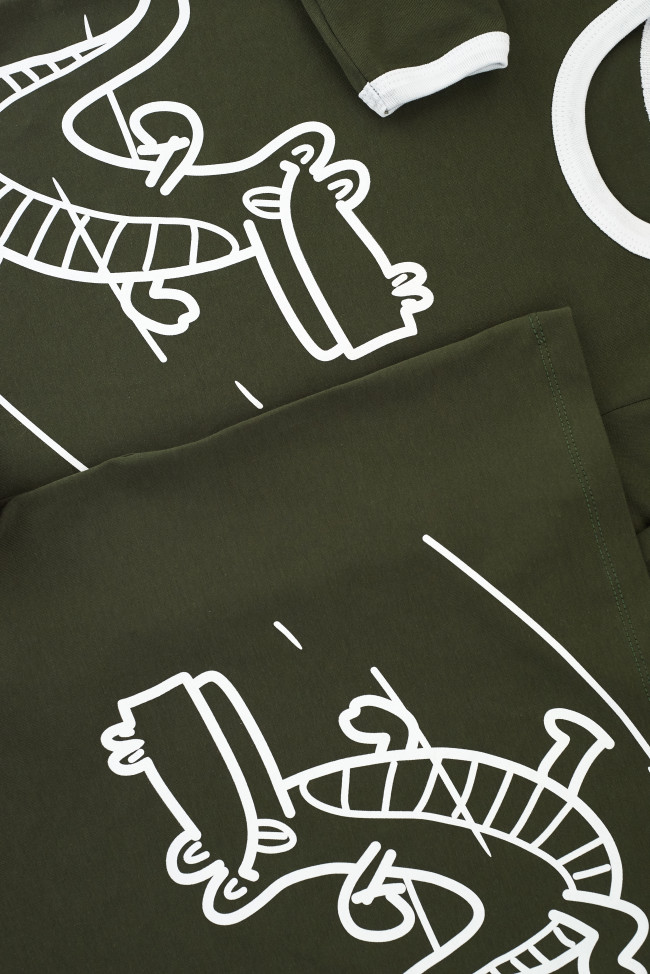 Футболка, хаки, Крокодил