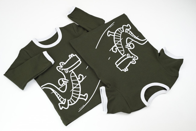 Футболка, хаки, Крокодил