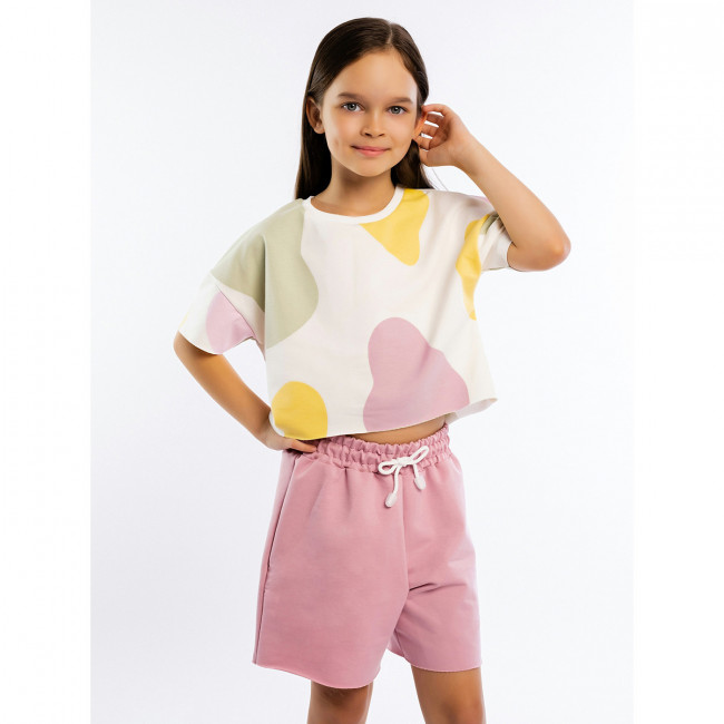 Костюм детский летний для девочки, Пятнистый