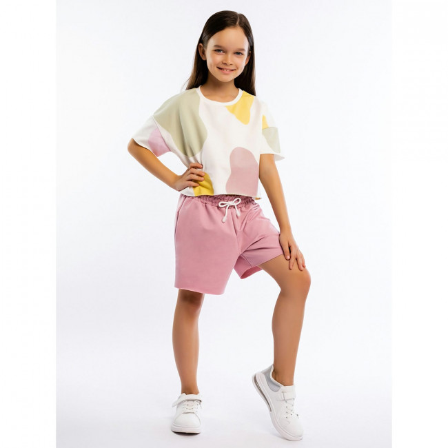 Костюм детский летний для девочки, Пятнистый