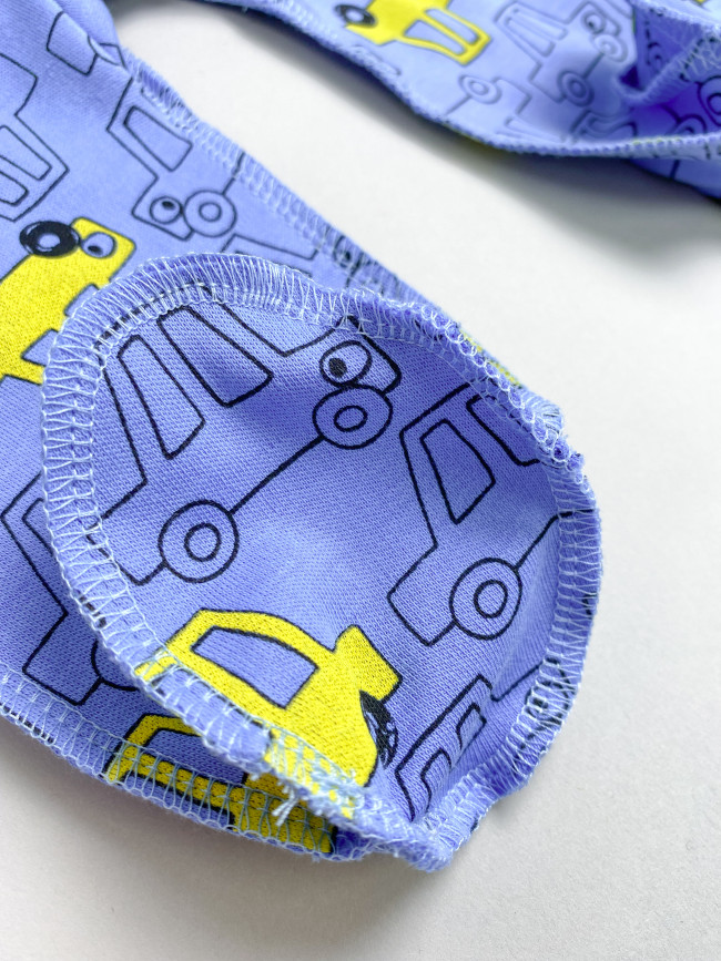 Комбинезон детский на молнии, синий, Такси