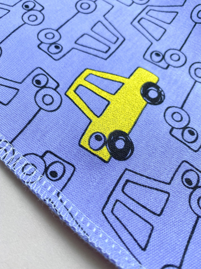 Комбинезон детский на молнии, синий, Такси