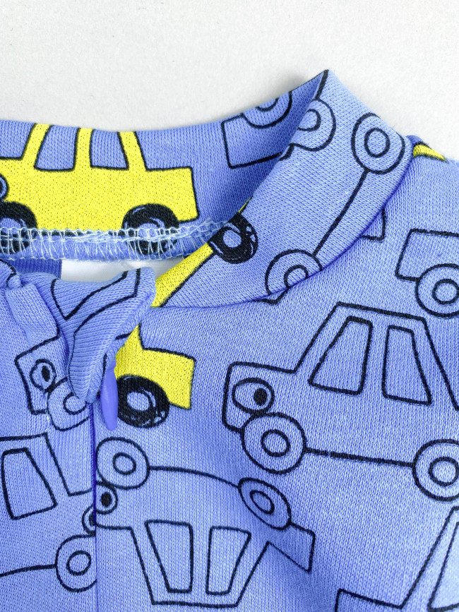 Комбинезон детский на молнии, синий, Такси