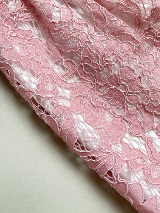 Нарядное детское платье, Кружевная фантазия, розовое