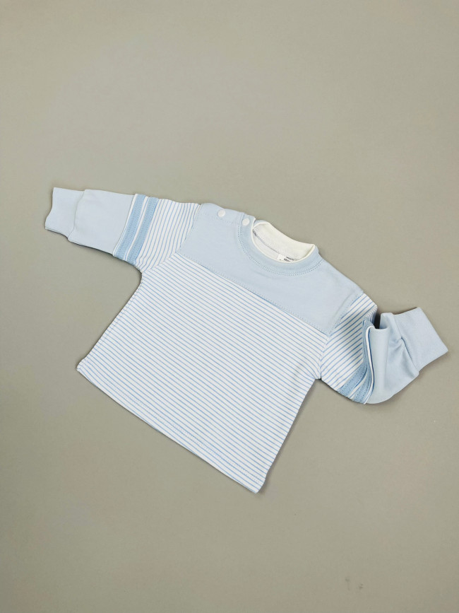 Кофта детская, голубая, Полоска