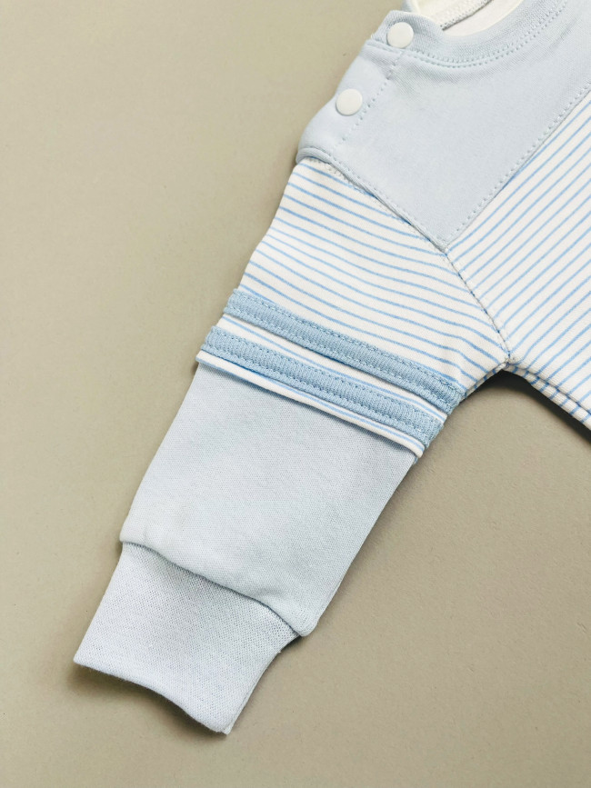 Кофта детская, голубая, Полоска