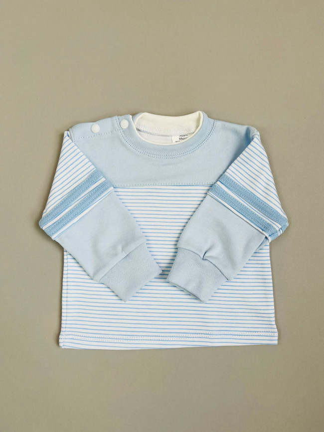 Кофта детская, голубая, Полоска