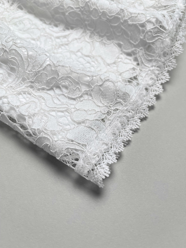 Нарядное детское платье, Кружевная фантазия, белое