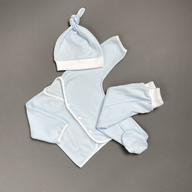 Кофточка детская, голубая, Базовая коллекция