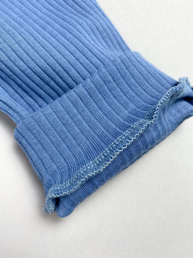 Комбинезон детский на молнии с открытыми ножками, синий, Рибана