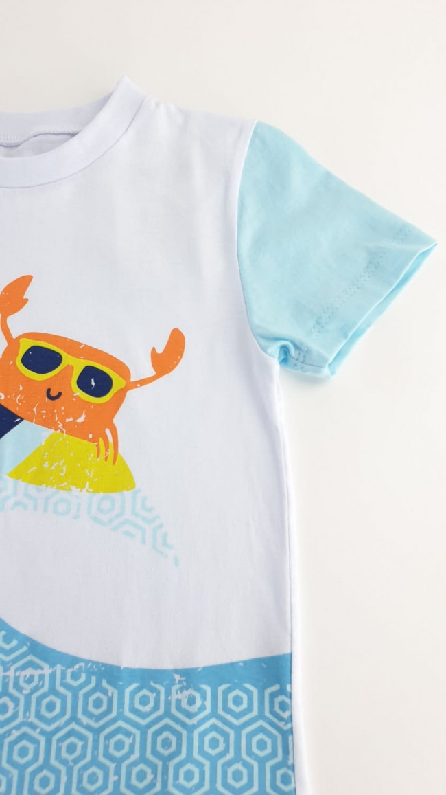 Футболка ментоловая, Краб Футболка ментоловая, Краб