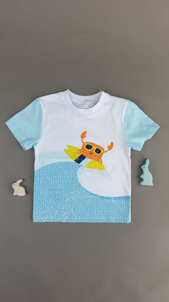 Футболка ментоловая, Краб Футболка ментоловая, Краб