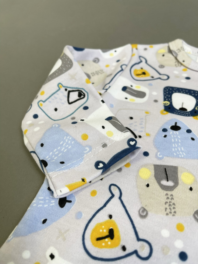 Полукомбинезон детский, голубой, Северный полюс