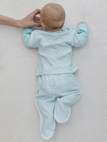 Кофта детская, мятная, Полоска