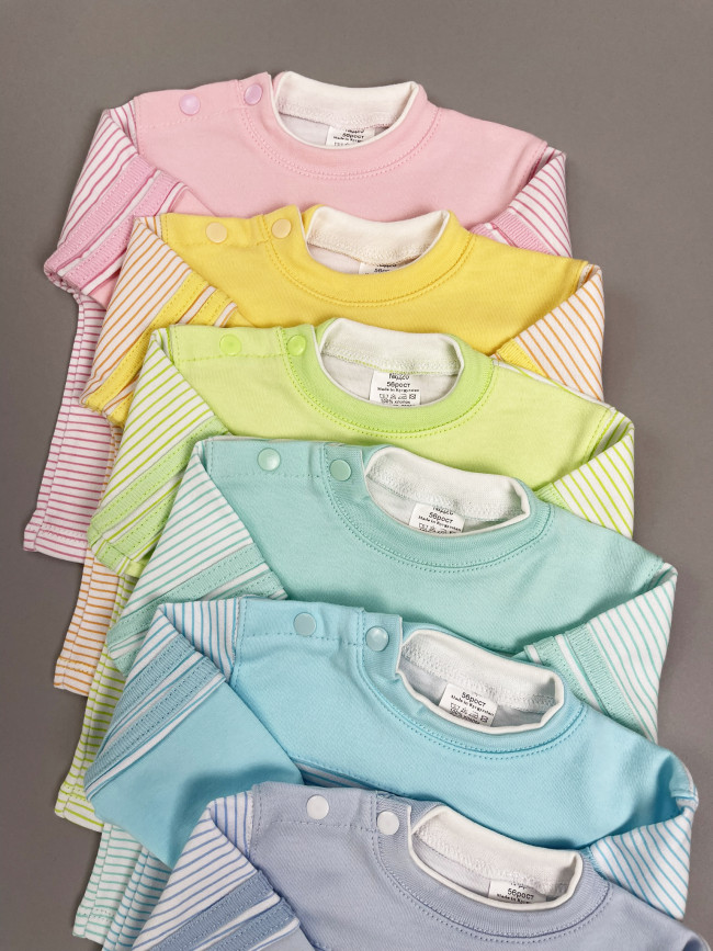 Кофта детская, мятная, Полоска