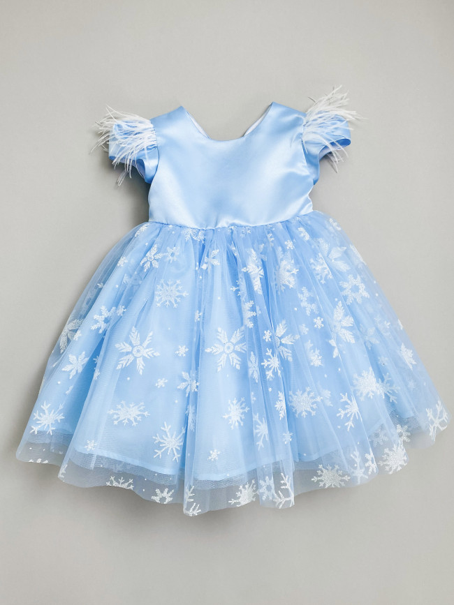 Нарядное голубое платье, Снежинка Нарядное голубое платье, Снежинка