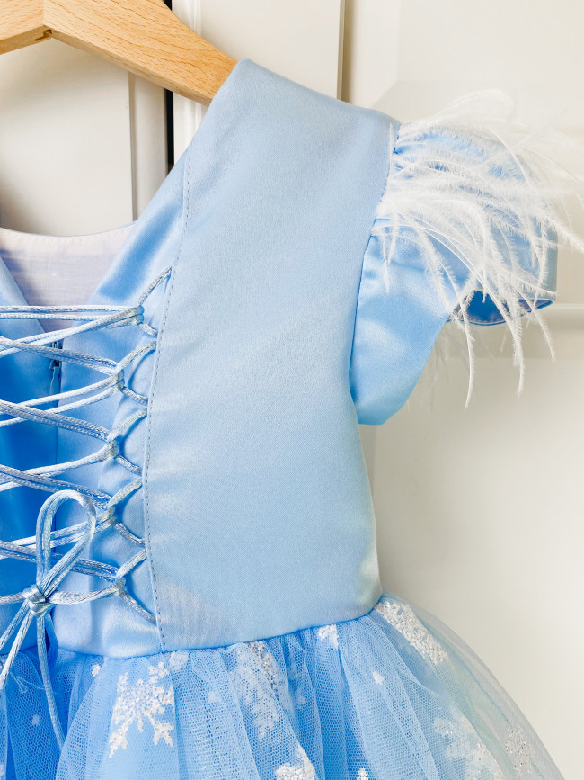 Нарядное голубое платье, Снежинка Нарядное голубое платье, Снежинка