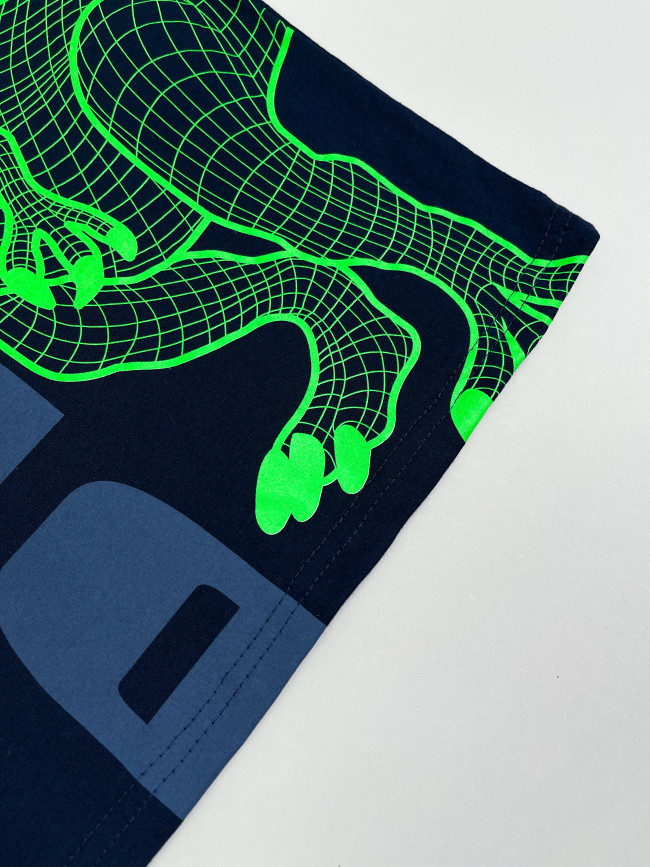 Футболка детская с коротким рукавом для мальчика T-Rex, синяя