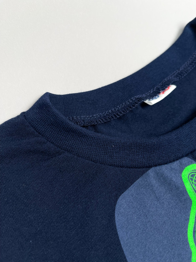 Футболка детская с коротким рукавом для мальчика T-Rex, синяя