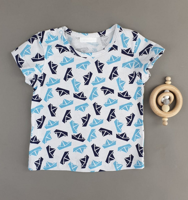 Футболка для мальчика, Кораблики