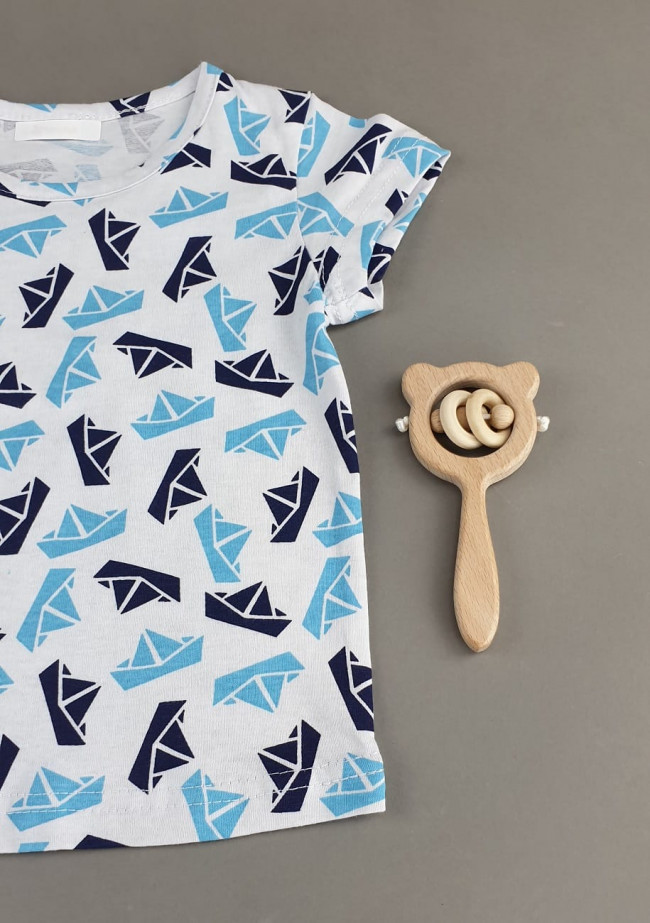 Футболка для мальчика, Кораблики