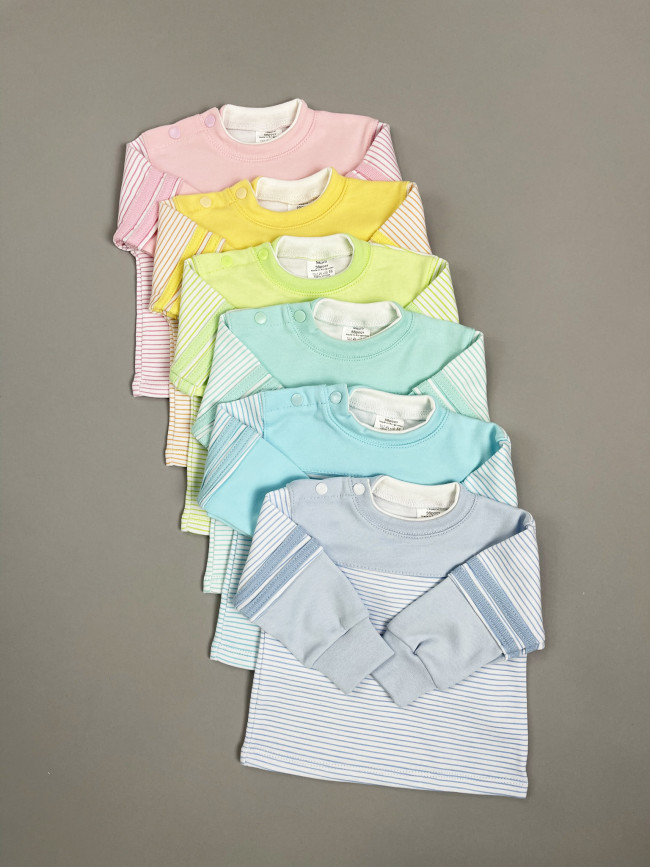 Кофта детская, розовая, Полоска