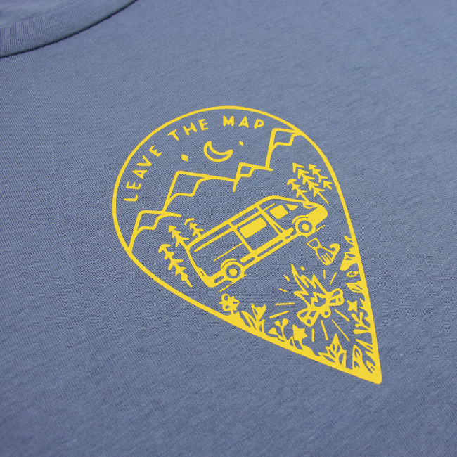 Детская футболка с коротким рукавом, серая, Leave The Map Детская футболка с коротким рукавом, серая, Leave The Map