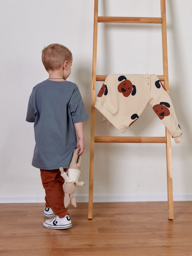 Детская футболка с коротким рукавом, серая, Leave The Map Детская футболка с коротким рукавом, серая, Leave The Map