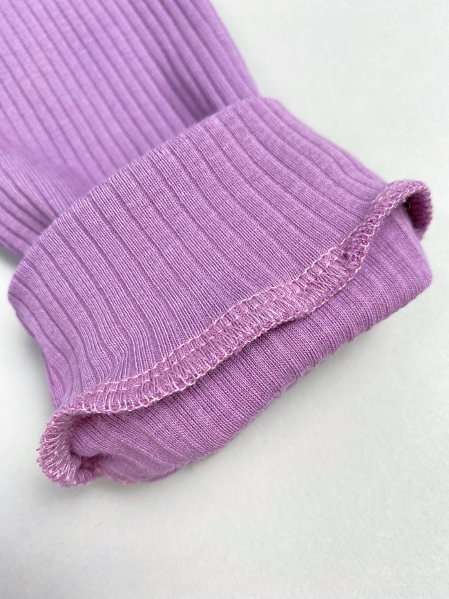 Комбинезон детский на молнии с открытыми ножками, сиреневый, Рибана