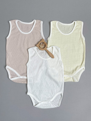 Комплект детских боди маек, Пушинка 3 шт.