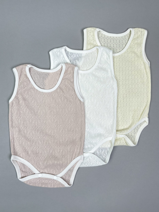 Комплект детских боди маек, Пушинка 3 шт.