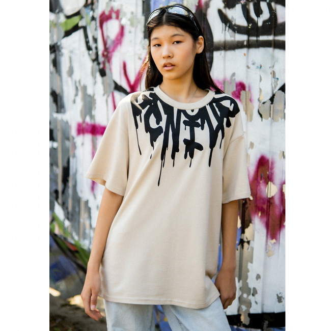 Детская футболка с коротким рукавом, Черное Граффити Детская футболка с коротким рукавом, Черное Граффити