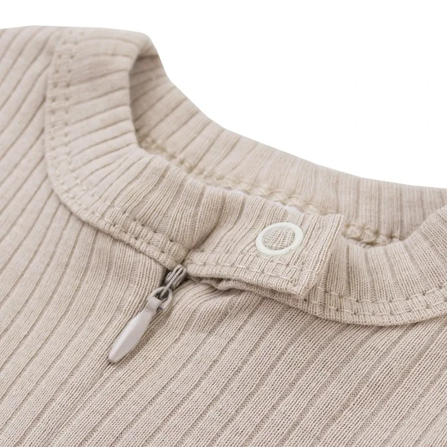 Комбинезон детский на молнии, бежевый, Рибана Комбинезон детский на молнии, бежевый, Рибана