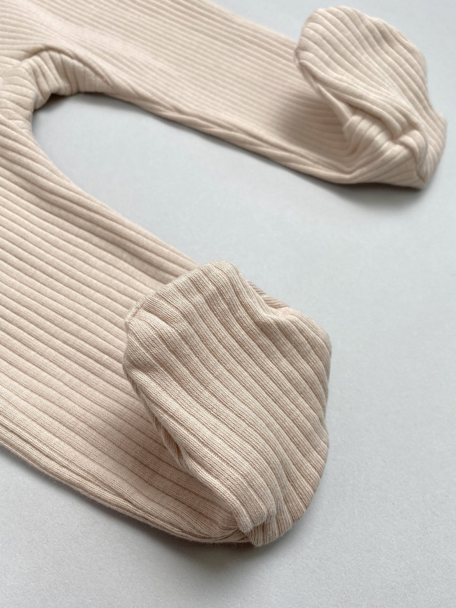 Комбинезон детский на молнии, бежевый, Рибана Комбинезон детский на молнии, бежевый, Рибана