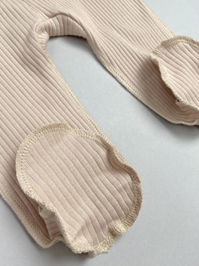 Комбинезон детский на молнии, бежевый, Рибана Комбинезон детский на молнии, бежевый, Рибана